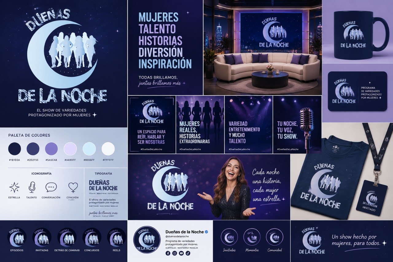 Identidad visual de Dueñas de la Noche