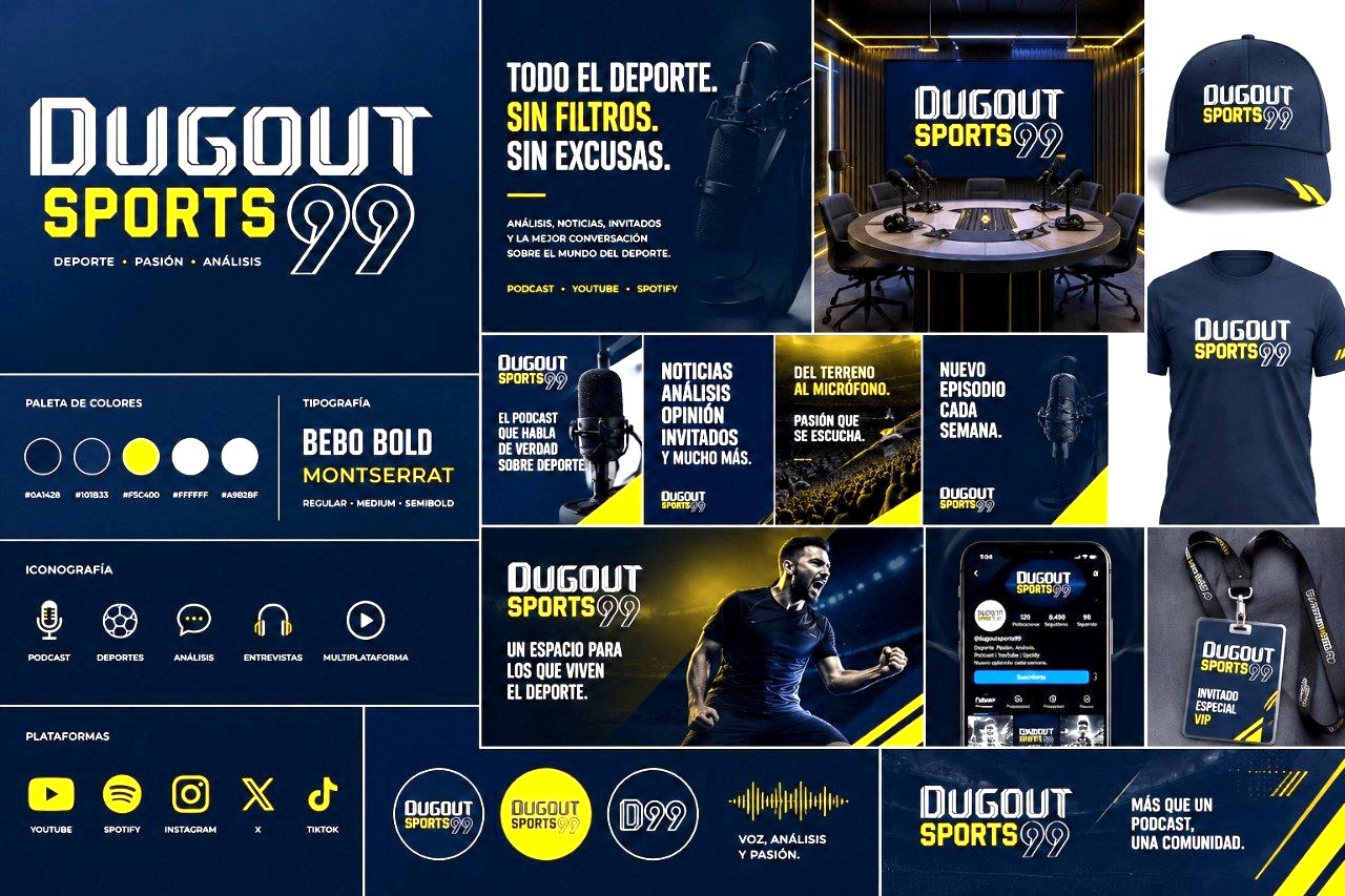 Identidad visual de DUGOUT SPORTS 99