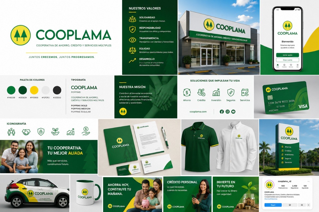 Identidad visual de COOPLAMA